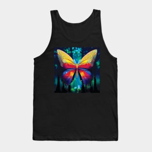 Colourful Butterfly Tank Top